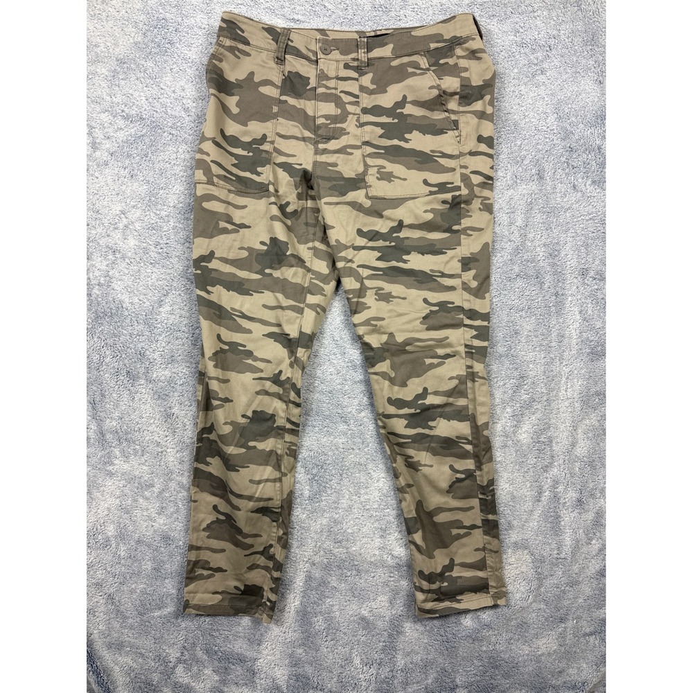 Sanctuary Womens XL Green Camo Utility Pants XP0014A2R Slim Cargo Trousers